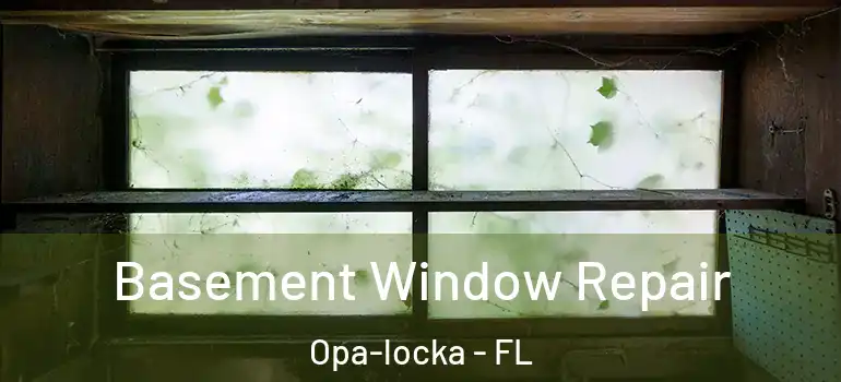 Basement Window Repair Opa-locka - FL