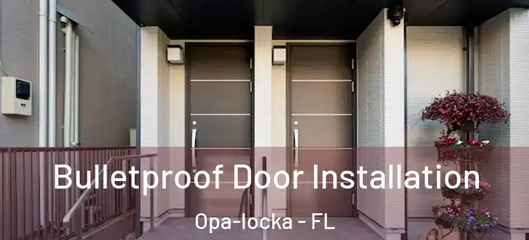 Bulletproof Door Installation Opa-locka - FL
