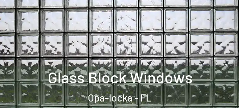 Glass Block Windows Opa-locka - FL