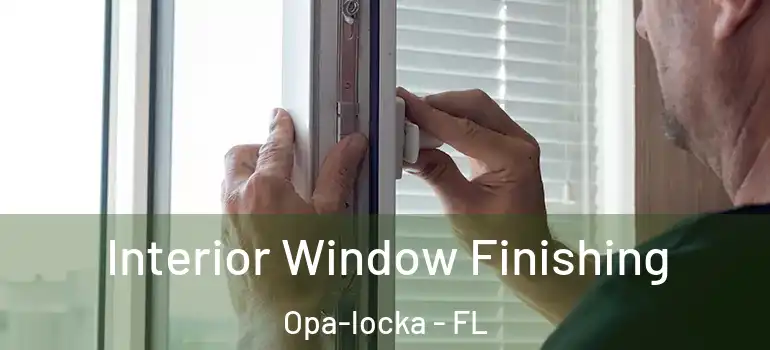 Interior Window Finishing Opa-locka - FL