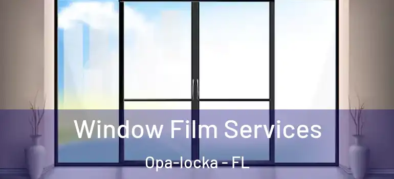 Window Film Services Opa-locka - FL