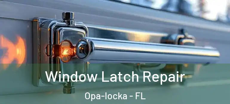 Window Latch Repair Opa-locka - FL