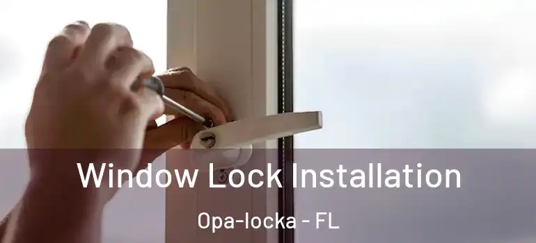 Window Lock Installation Opa-locka - FL