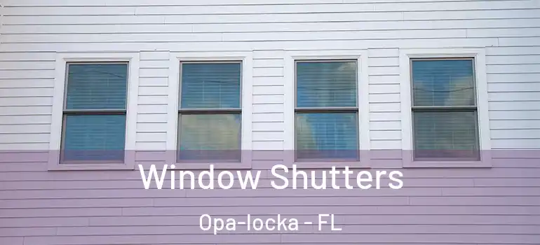 Window Shutters Opa-locka - FL